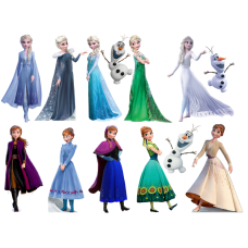 FROZEN6X2 Anna si Elsa caketoepper usor de decupat imagine comestibila din vafa 30x20cm